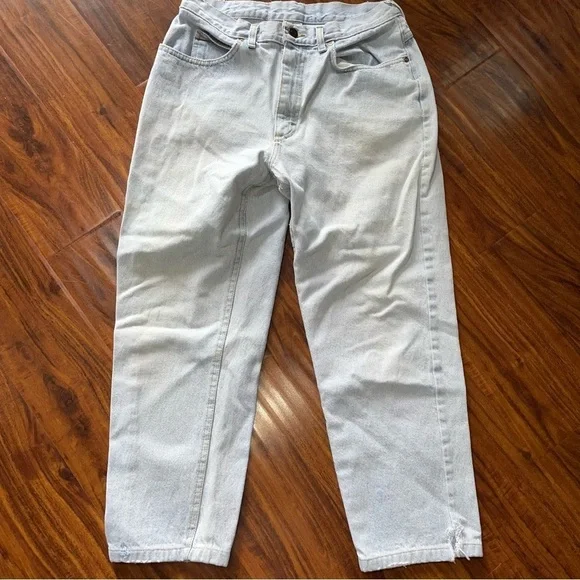 Vintage 90s Lee High Waisted Light Washed Jeans Size 27x24 Y2K - Picture 2 of 9